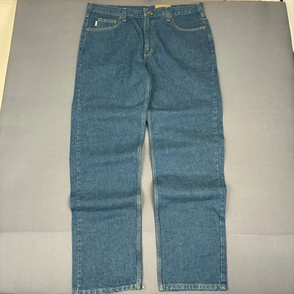 Vintage Carhartt Relaxed Fit Dark Wash Jeans Men's Size 40x34 B460 DVB